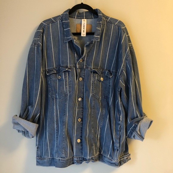 oversized denim shirt jacket